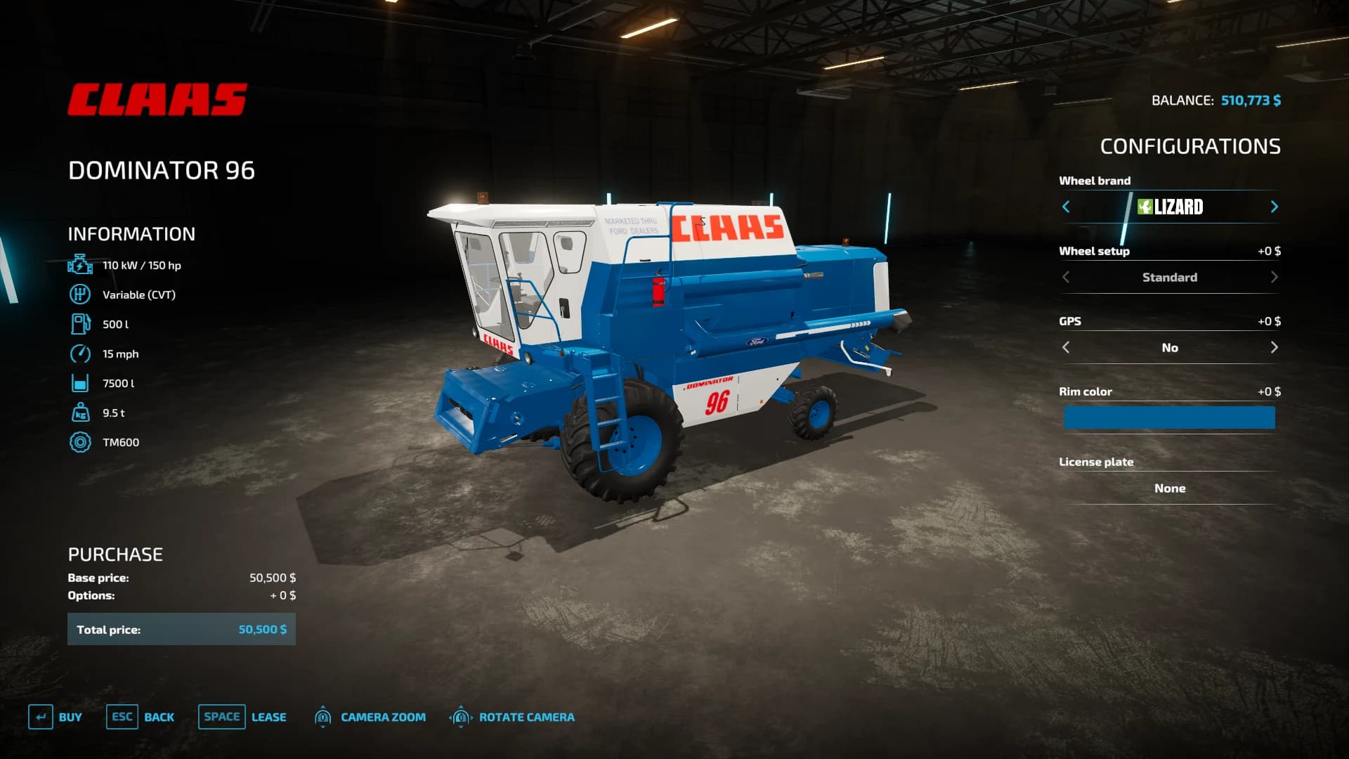 FORD/CLAAS 76/96/106 COMBINES