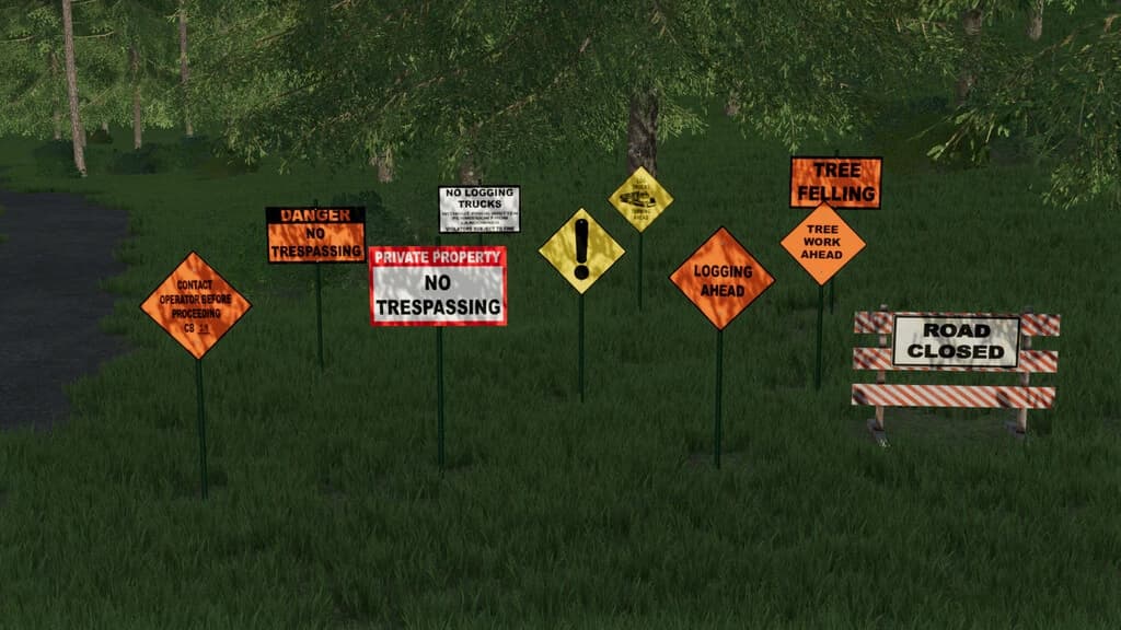 FORESTRY SIGN PACK 4