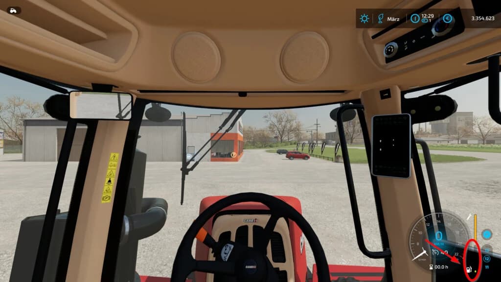FUEL LEVEL WARNING