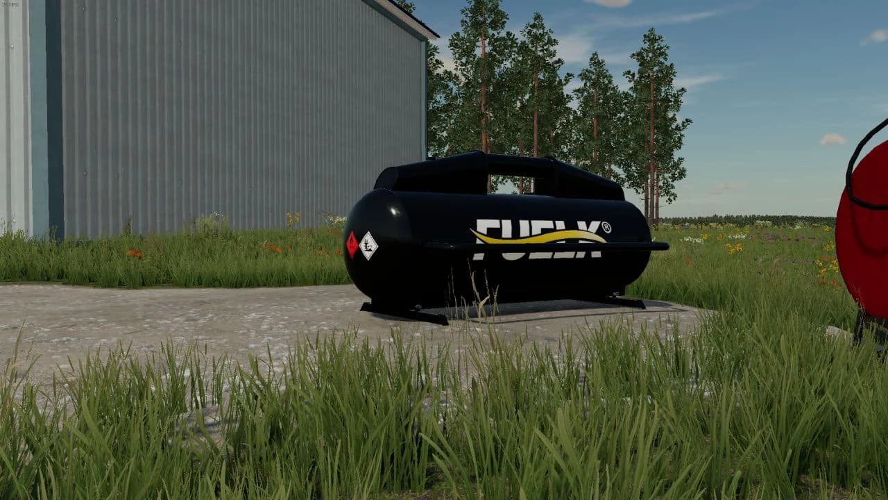 FUEL TANK WITH LOGOS