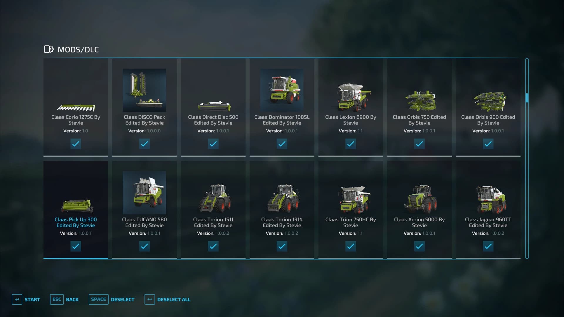 FULL MOD LIST PACK 19/08/2022 BY STEVIE 4