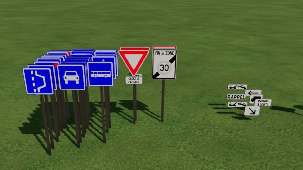 French road signs (Prefab) 3