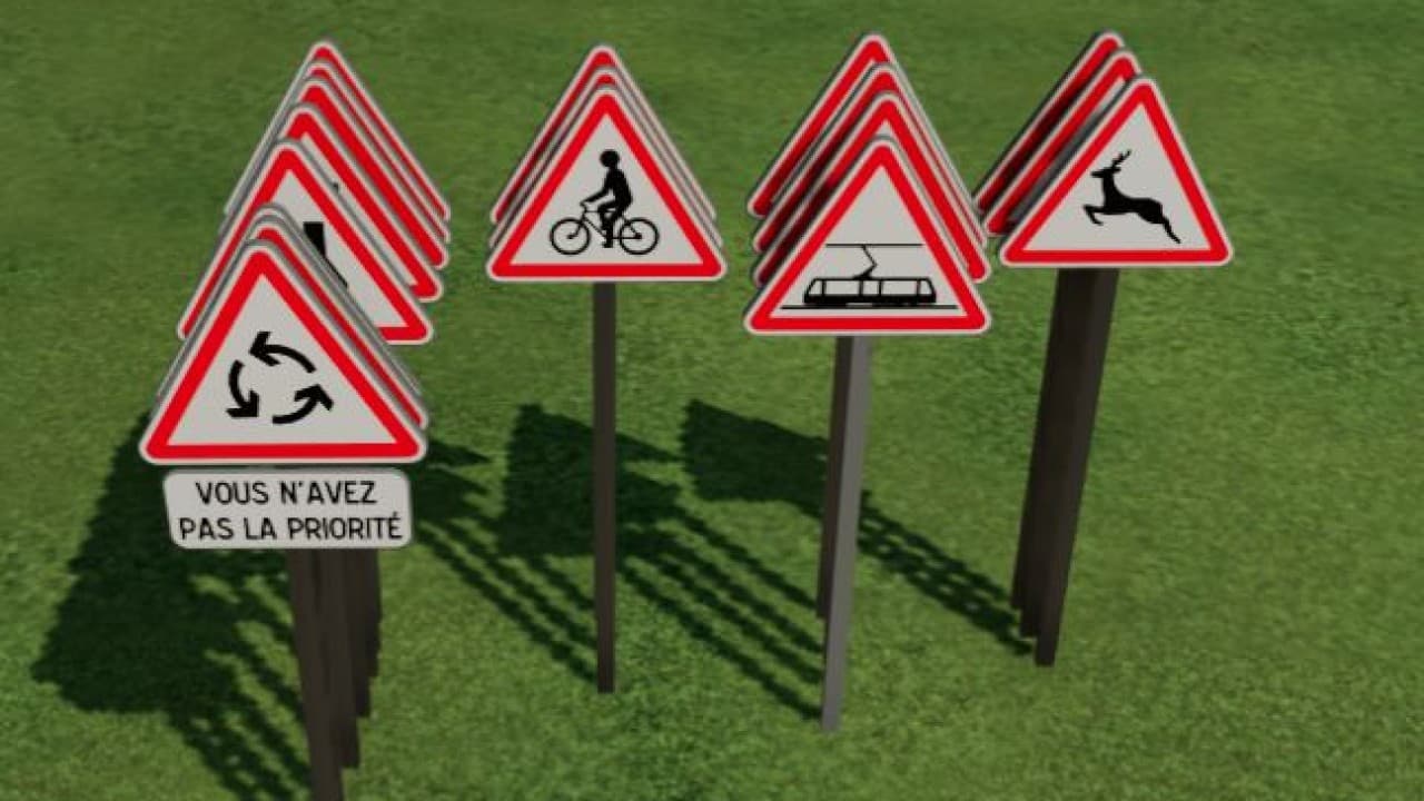 French road signs (Prefab) 2
