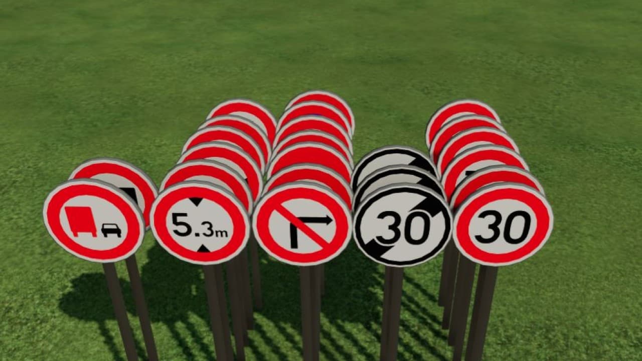 French road signs (Prefab)