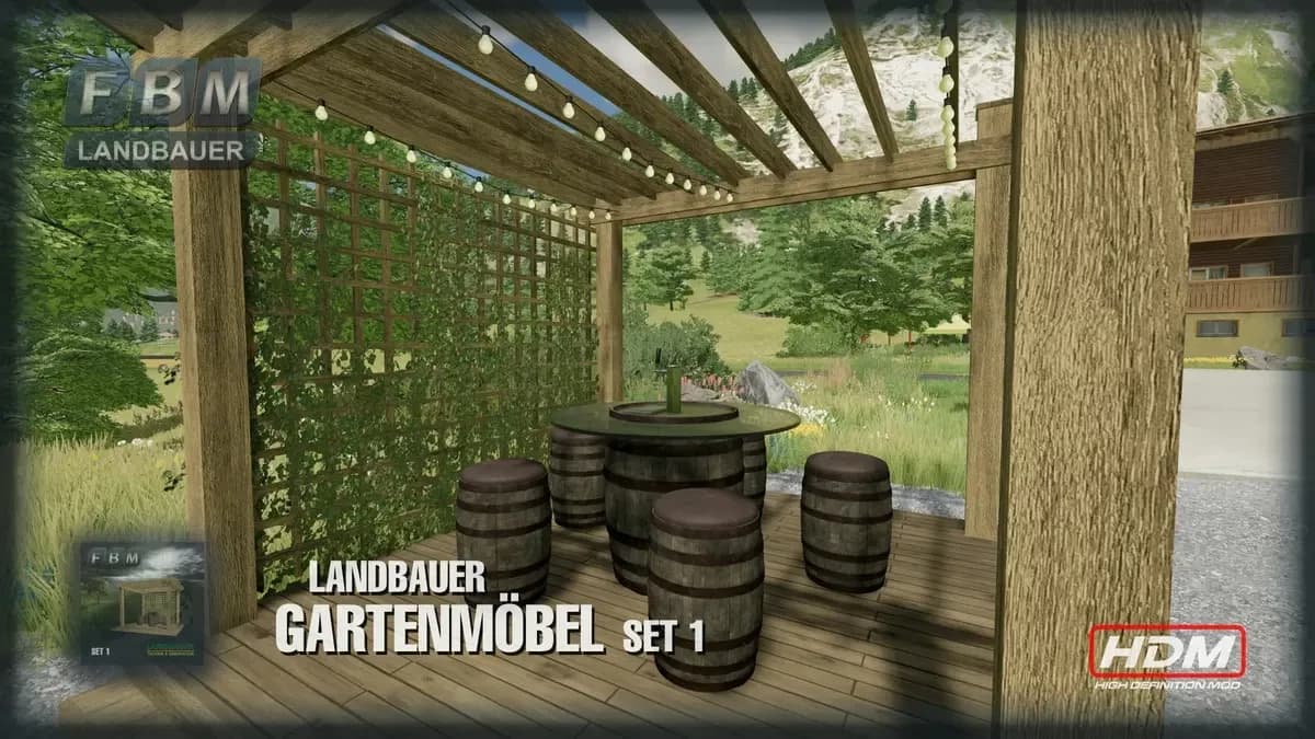 GARDEN FURNITURE SET 1 4