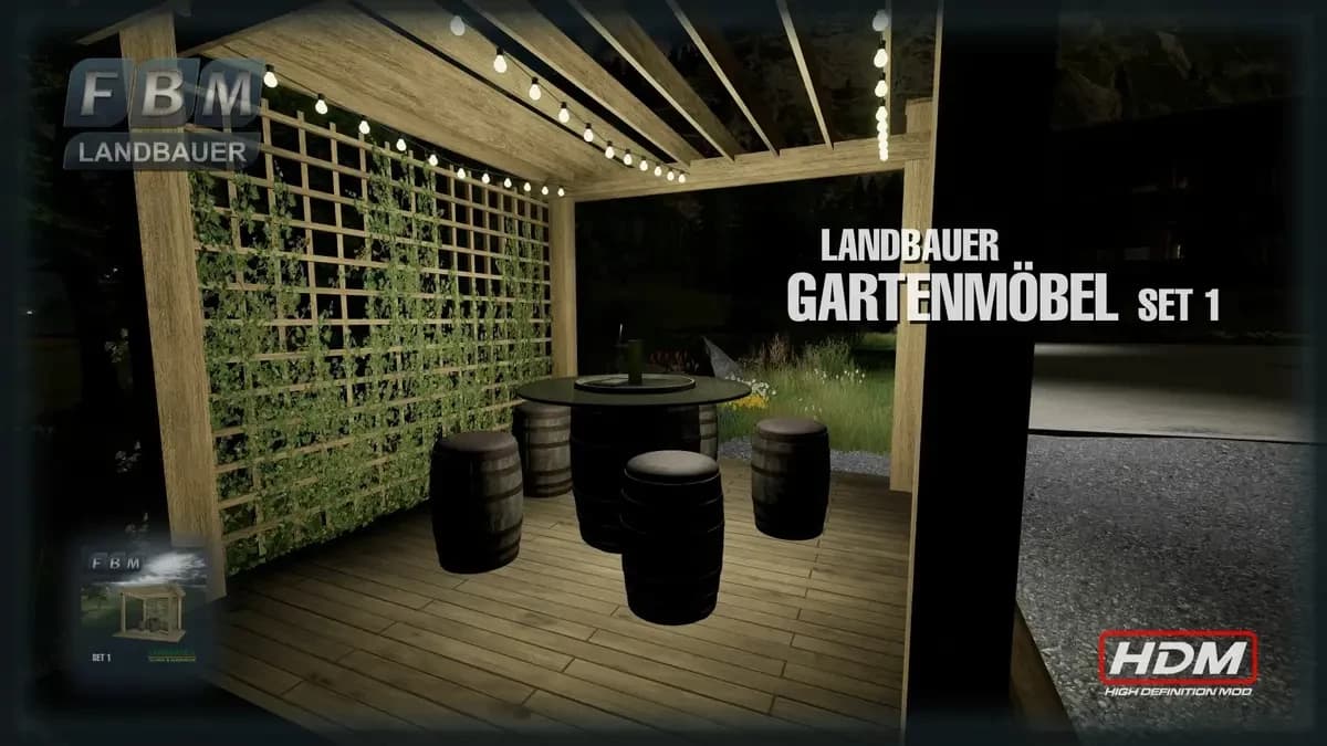 GARDEN FURNITURE SET 1 2