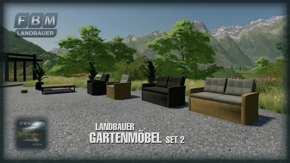 GARDEN FURNITURE SET 2 2