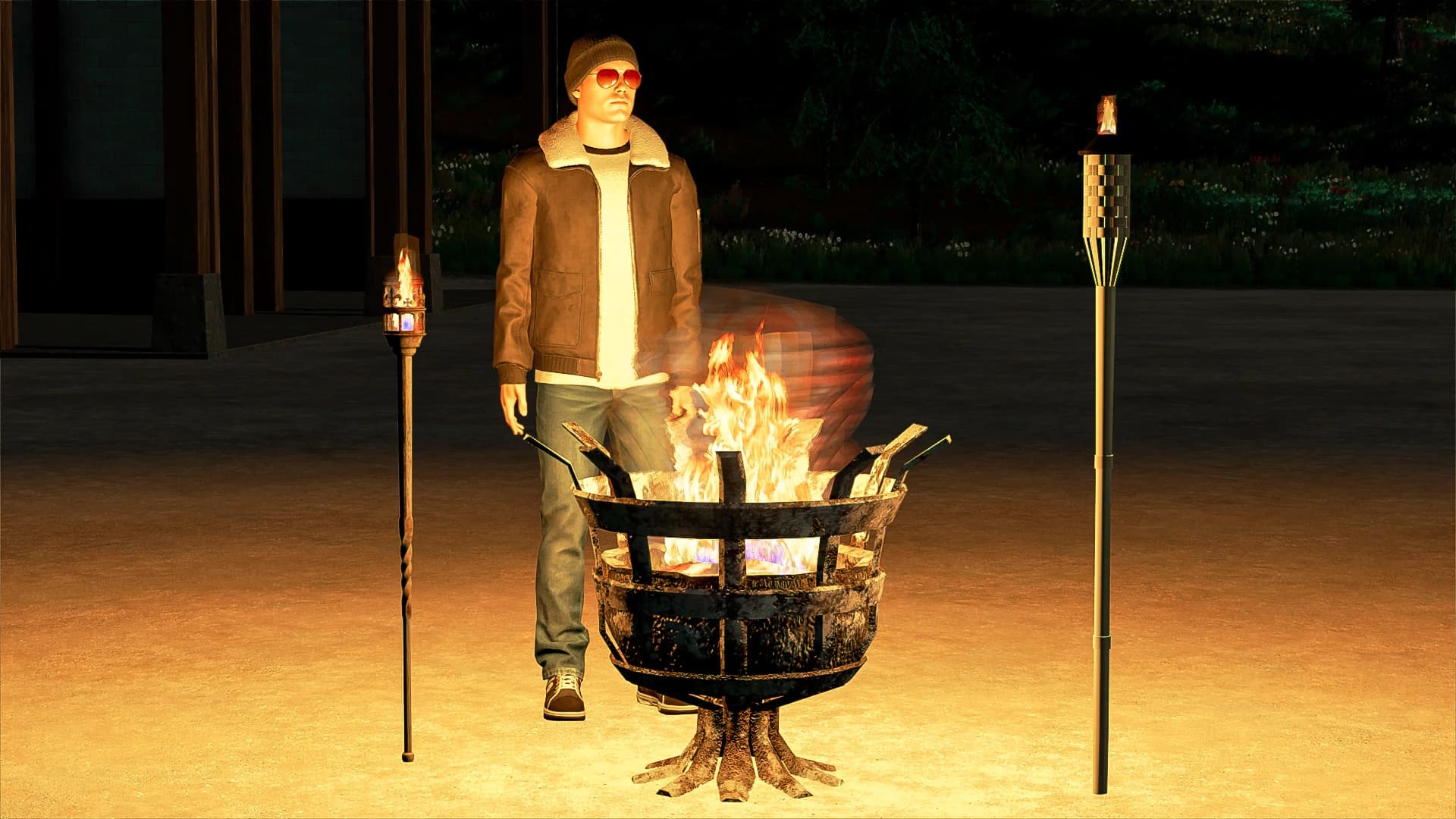 GARDEN TORCH LIGHT PACK 4