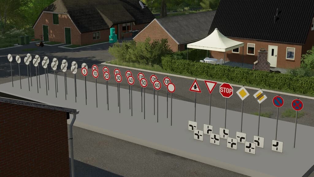 GERMAN TRAFFIC SIGNS (PREFAB) 4