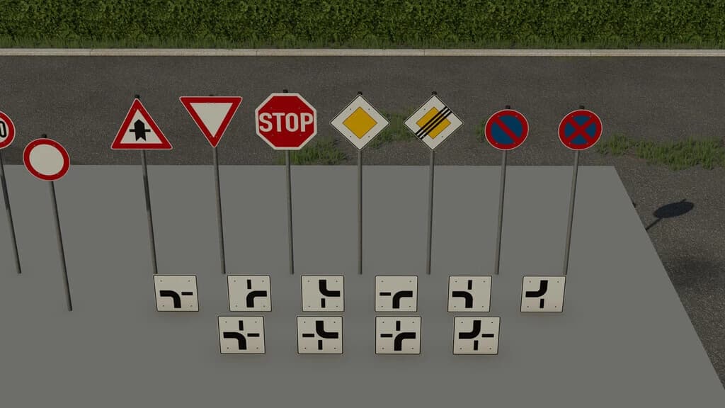 GERMAN TRAFFIC SIGNS (PREFAB) 3