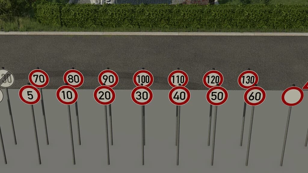 GERMAN TRAFFIC SIGNS (PREFAB)