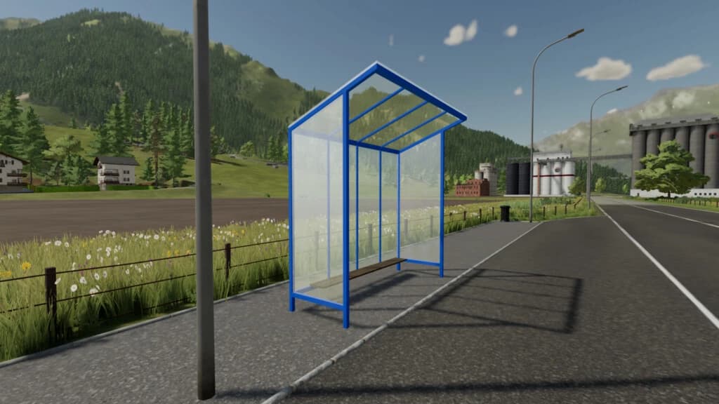 GLASS BUS STOP PREFAB 3