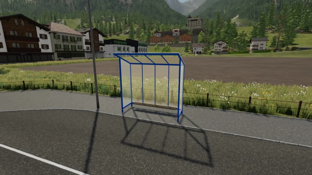 GLASS BUS STOP PREFAB 2