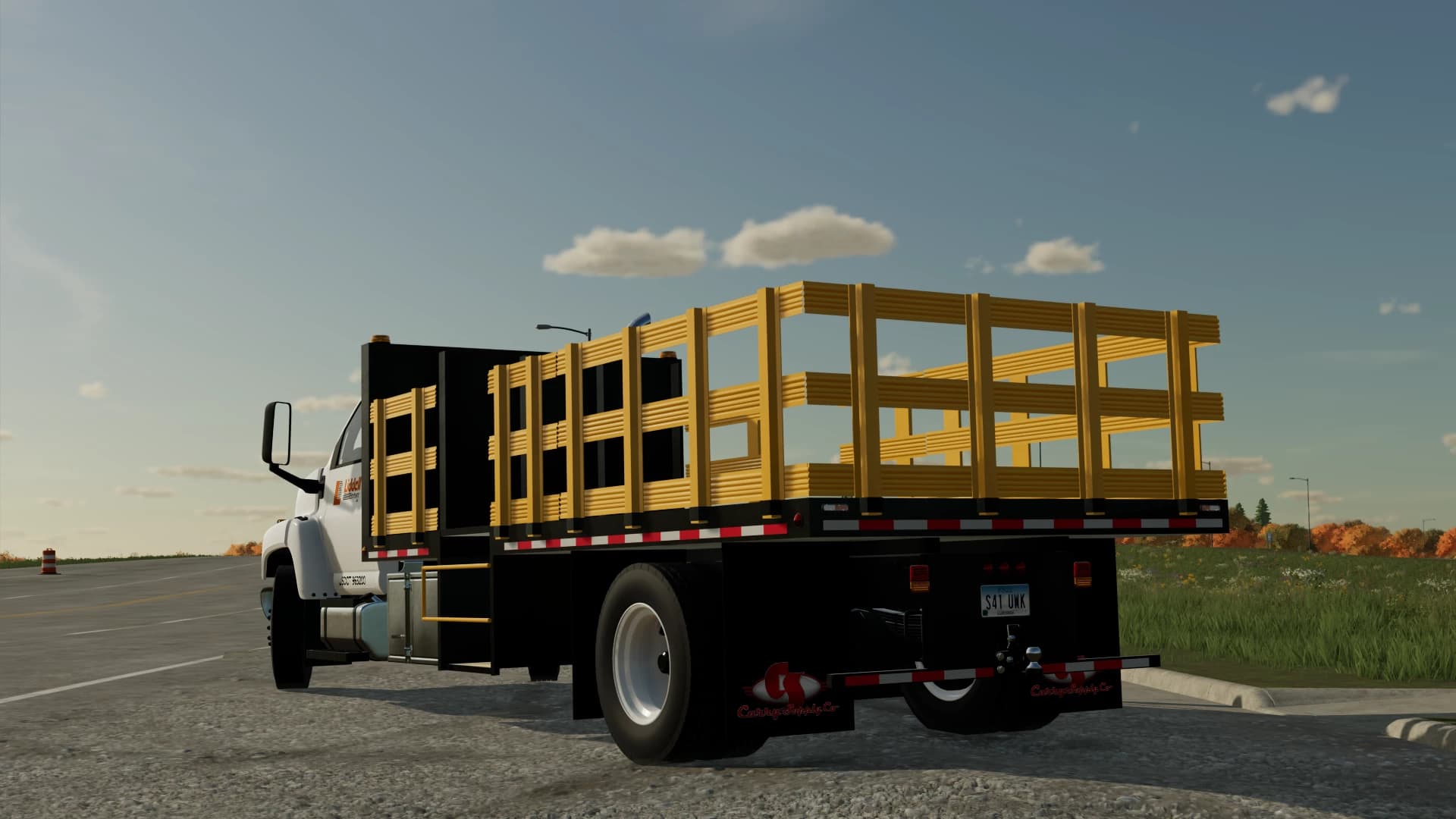 GMC C8500 FLATBED CONE TRUCK 4