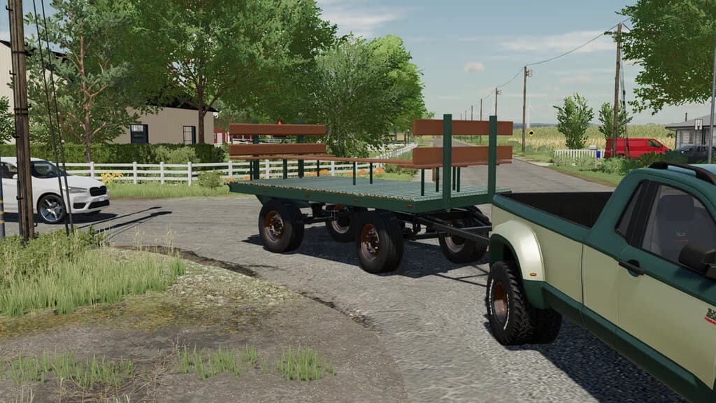 HAY WAGON WITH SEATS 3