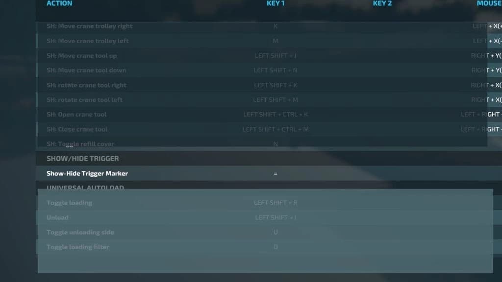 SHOW/HIDE TRIGGER