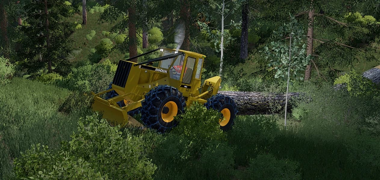 JD 540GIII CABLE SKIDDER (YELLOW 90'S STYLE) 3