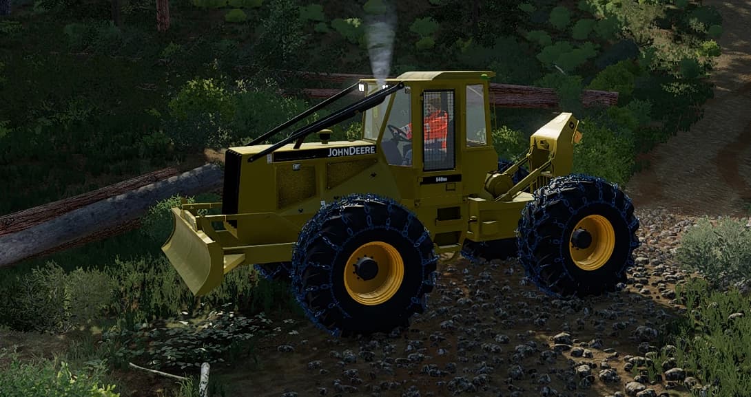 JD 540GIII CABLE SKIDDER (YELLOW 90'S STYLE) 2