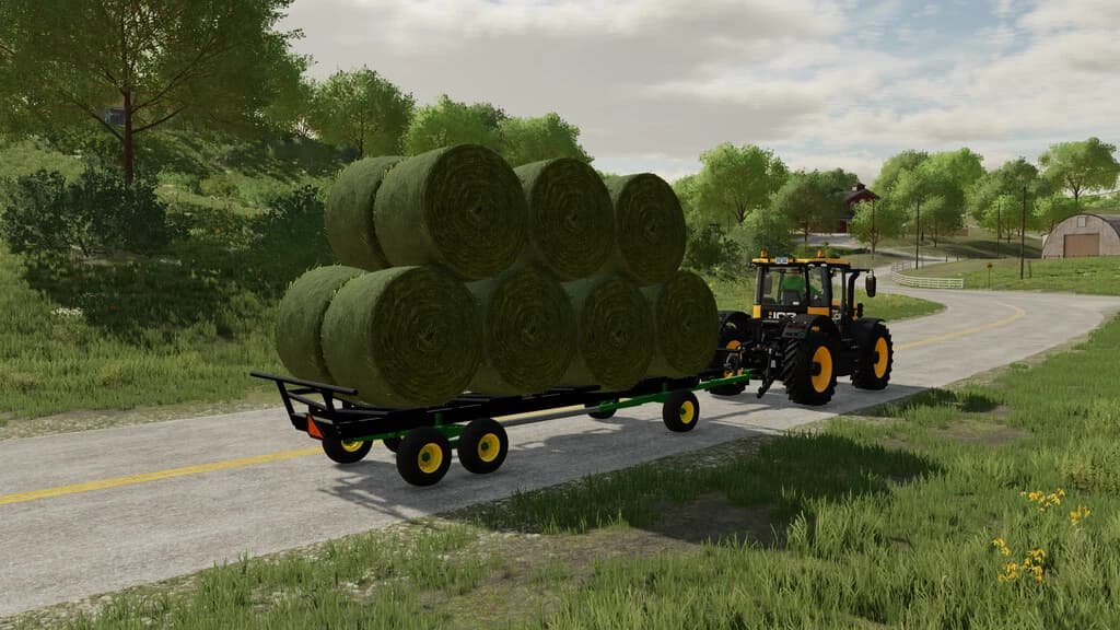JOHN DEERE 1275 BALE WAGONS 4