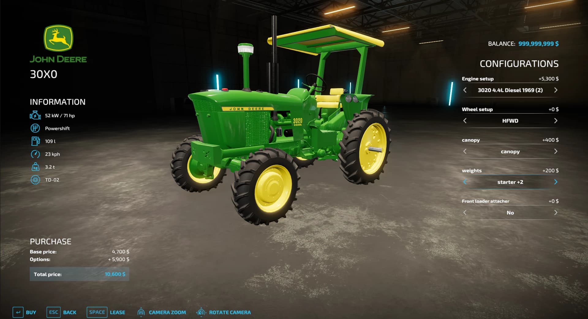 JOHN DEERE 30X0