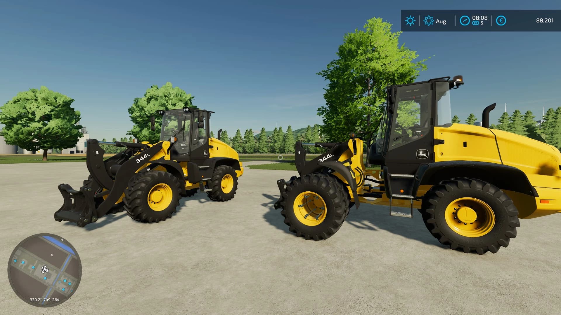 JOHN DEERE 344L WITH STROBES 5