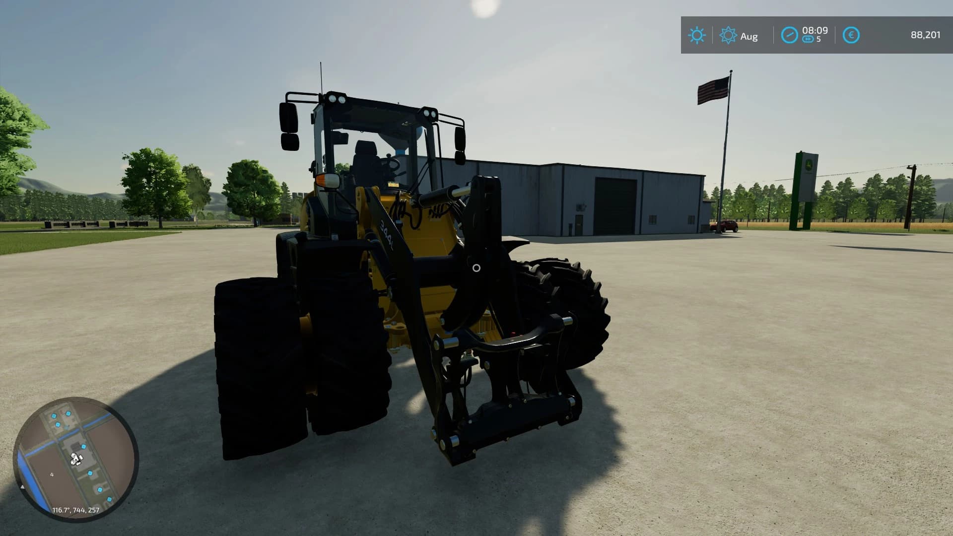 JOHN DEERE 344L WITH STROBES 3