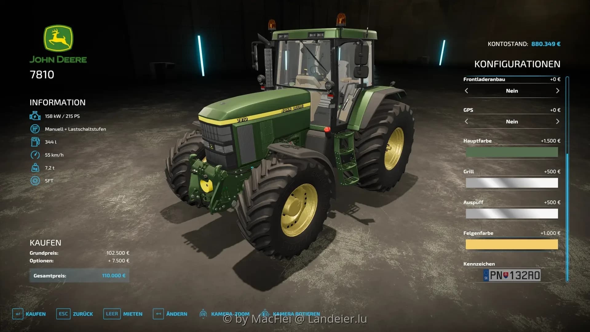 JOHN DEERE 7810