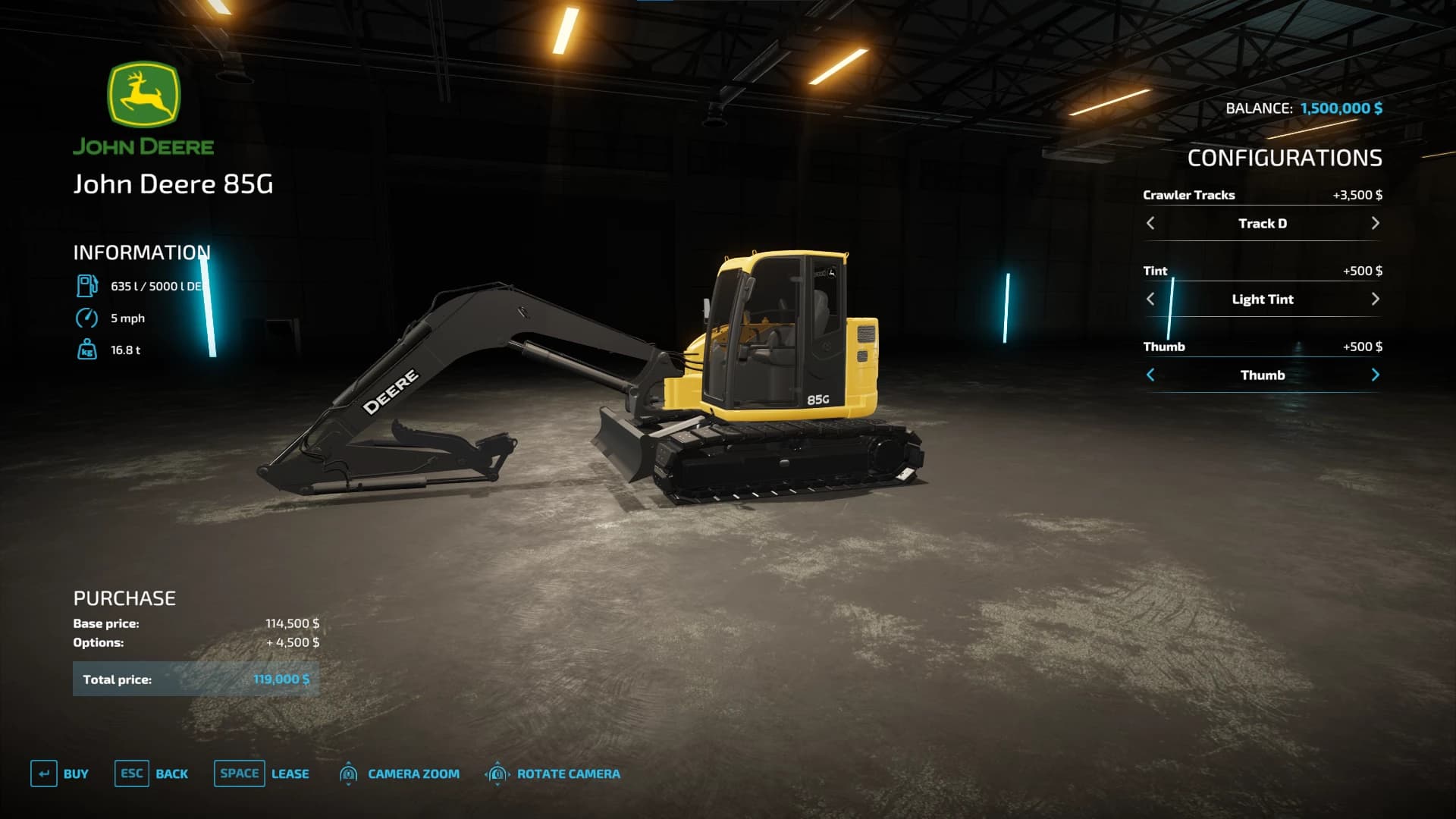 JOHN DEERE 85G 4