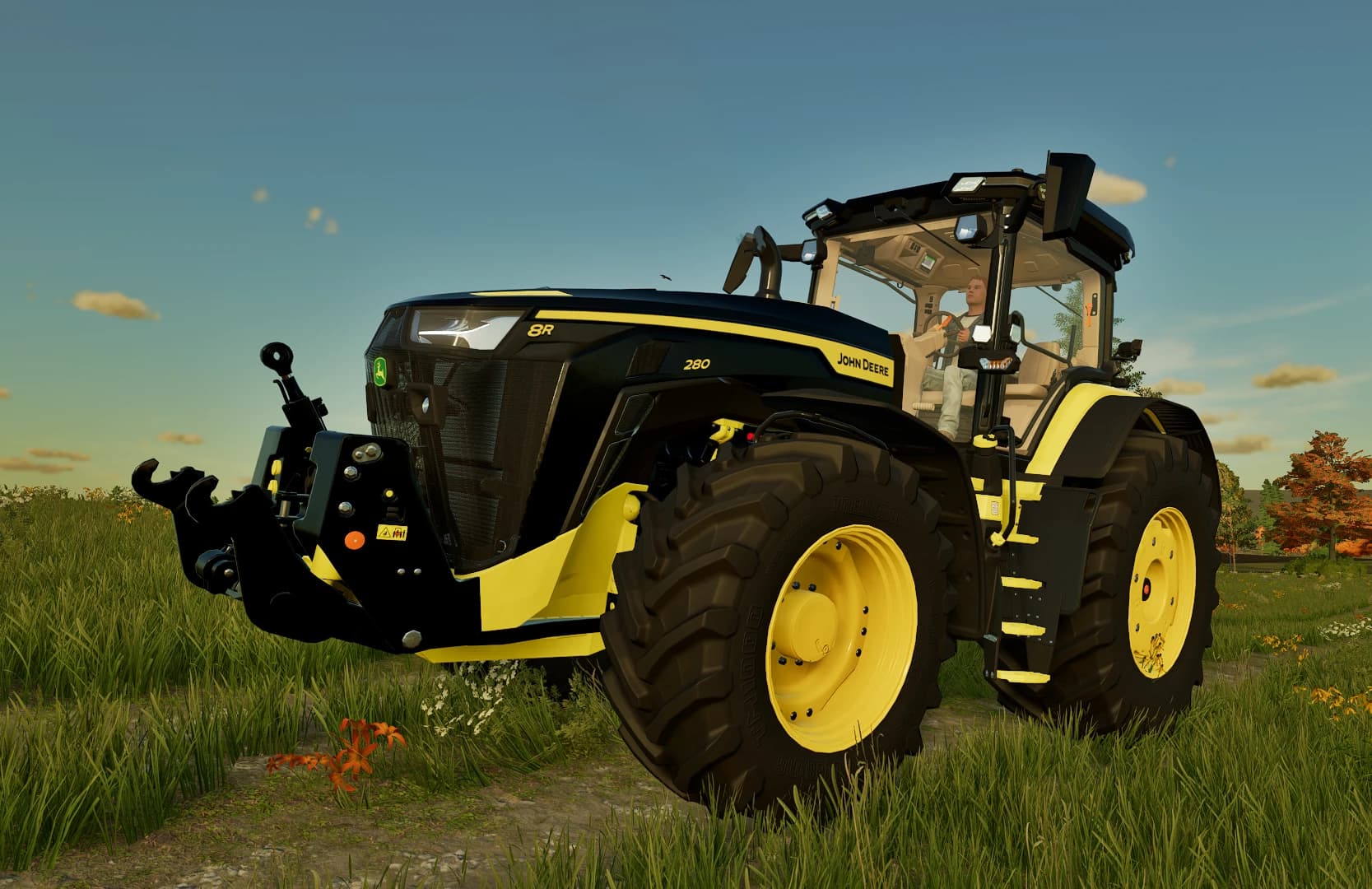 JOHN DEERE 8R BLACK & YELLOW VERSION 2
