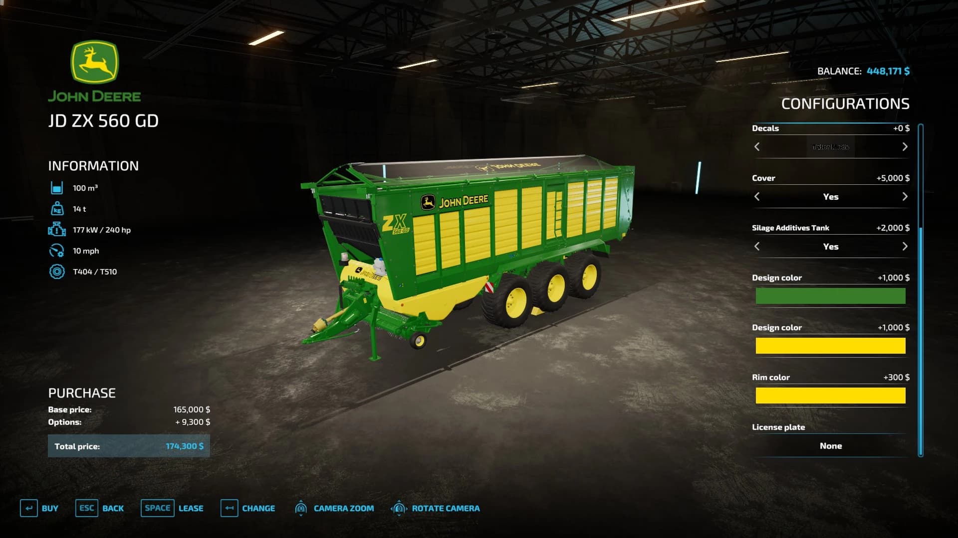 JOHN DEERE FORAGE WAGON 4