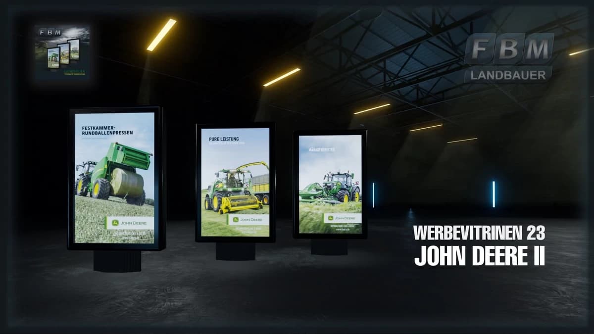 JOHN DEERE II ADVERTISING SHOWCASES 23 4