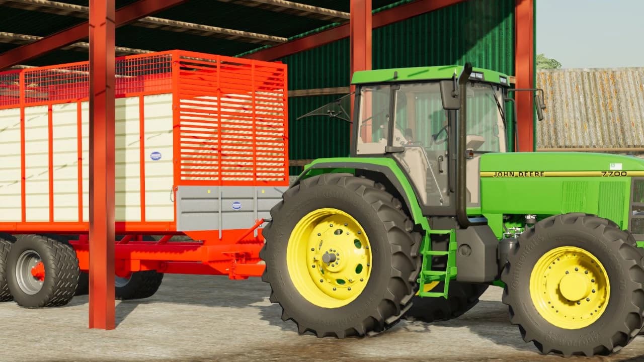 JOHNSTONS SILAGE TRAILER 16X8 2