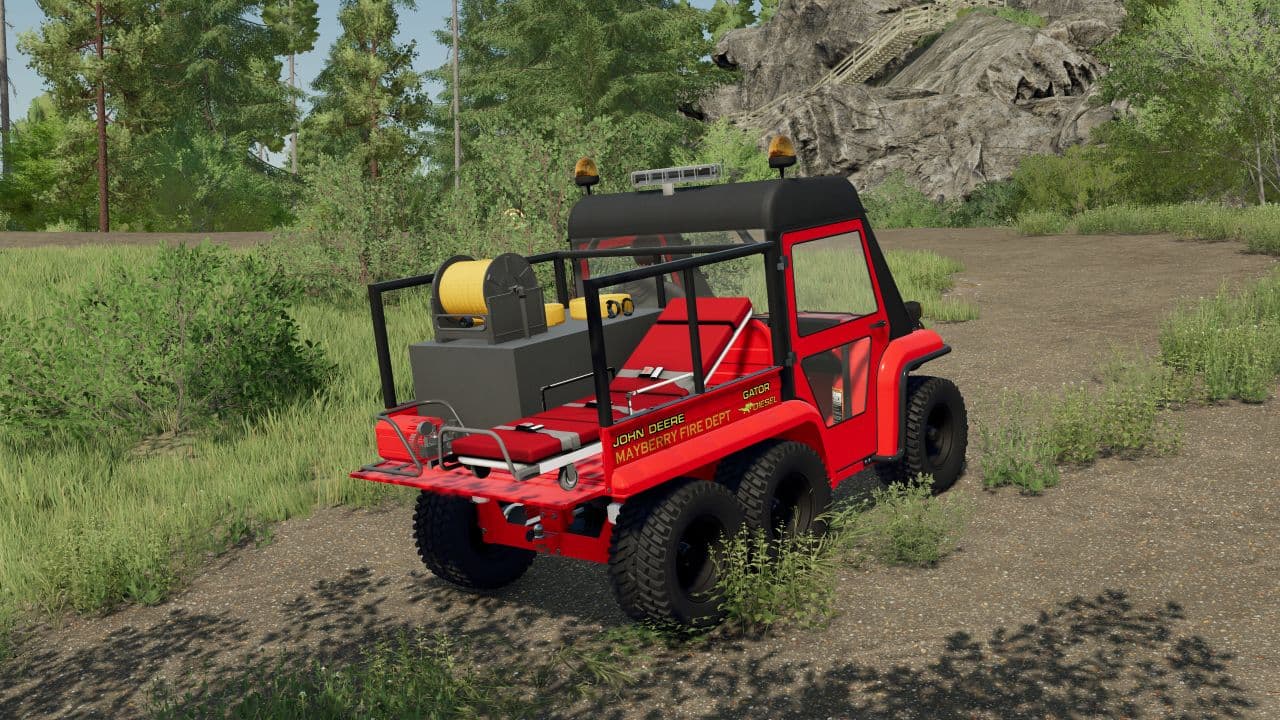 John Deere Gator with medical bed and pump 2