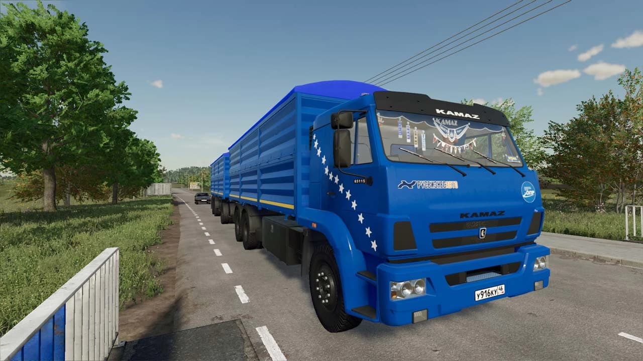 KAMAZ-65117 GRAIN+TRAILER 4