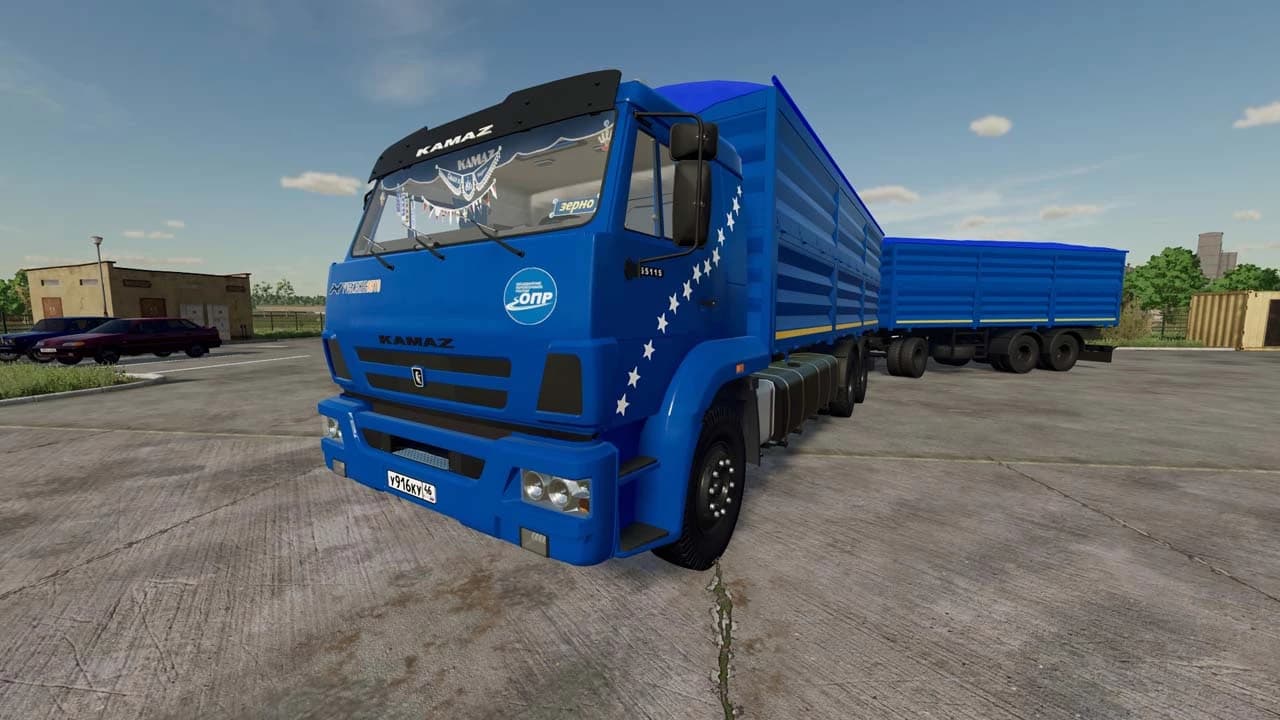 KAMAZ-65117 GRAIN+TRAILER 2