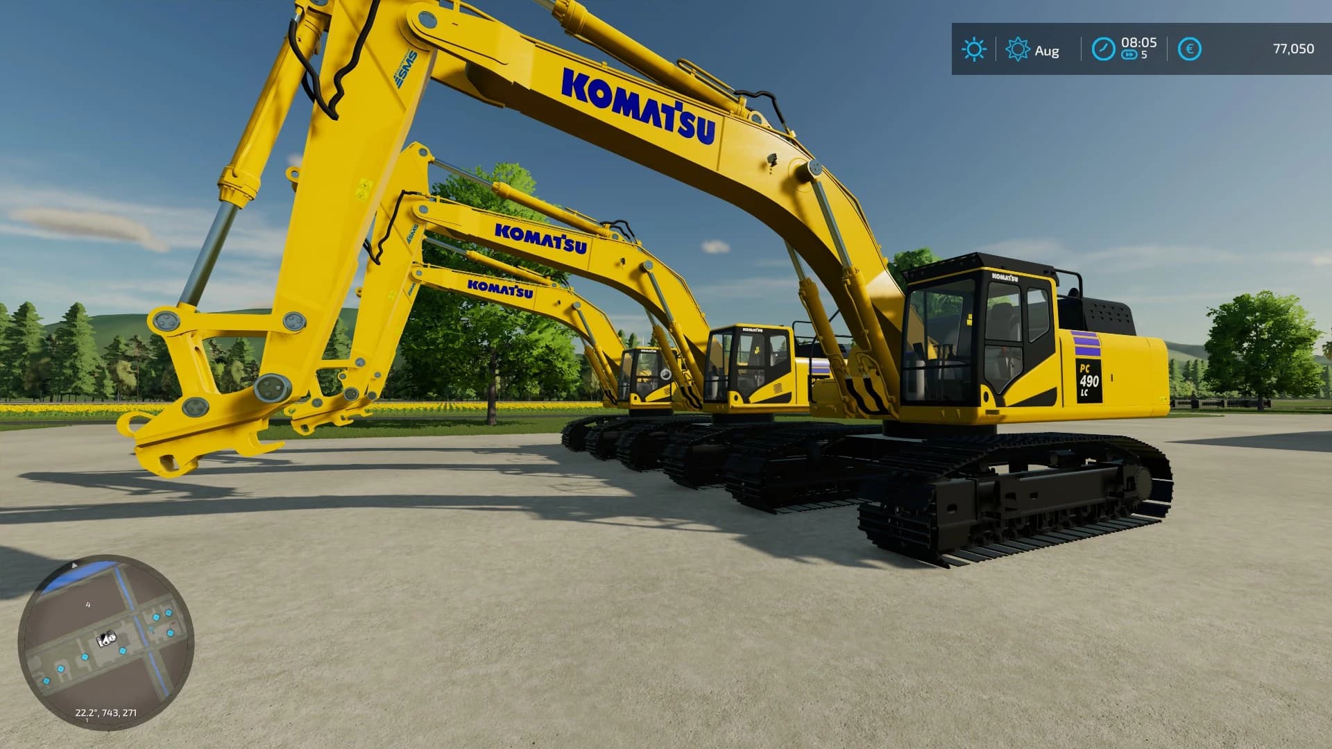 KOMATSU 11 LARGE EXCAVATORS
