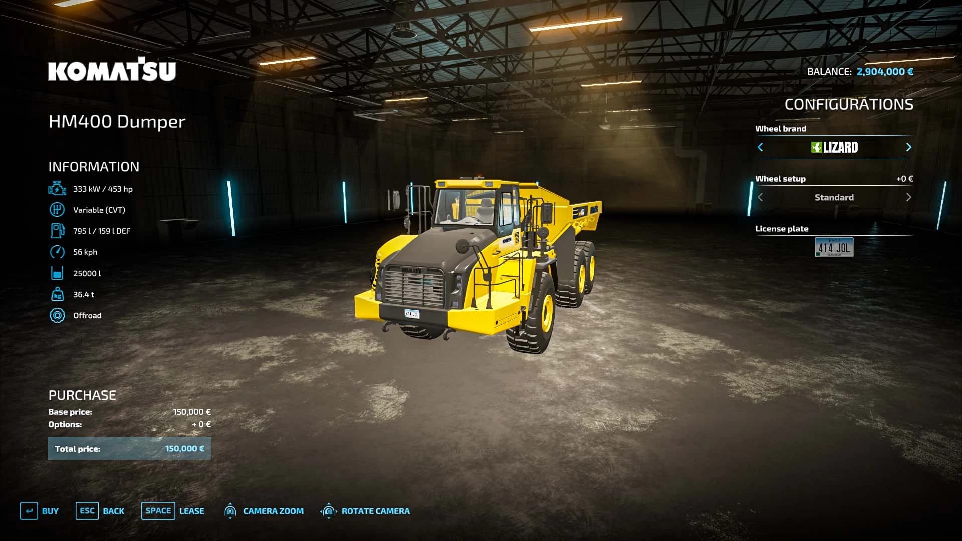 KOMATSU HM400 DUMPER 2