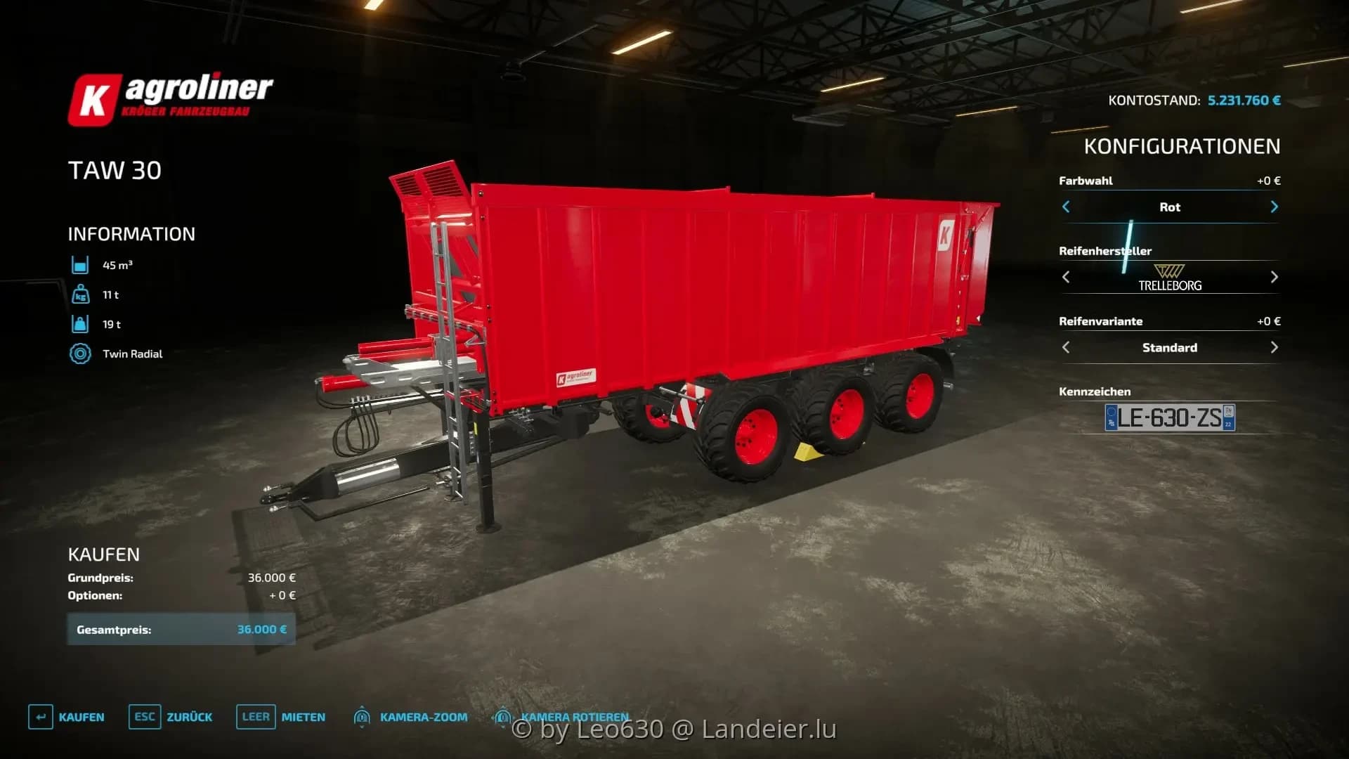 KROEGER AGROLINER TAW 30 2
