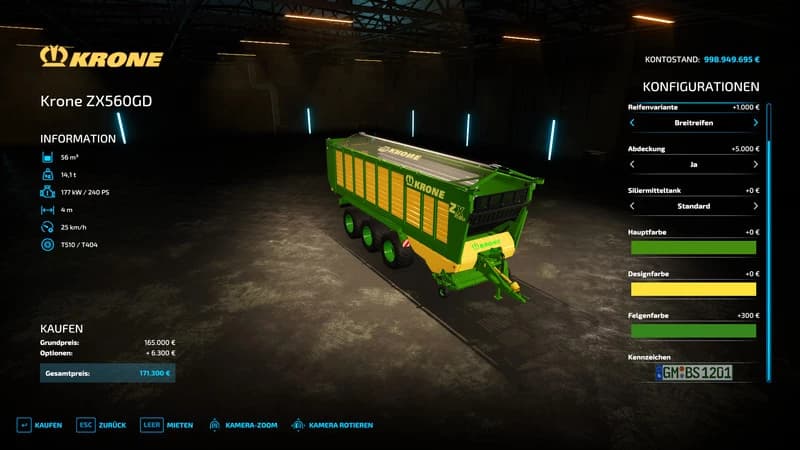 KRONE ZX560GD