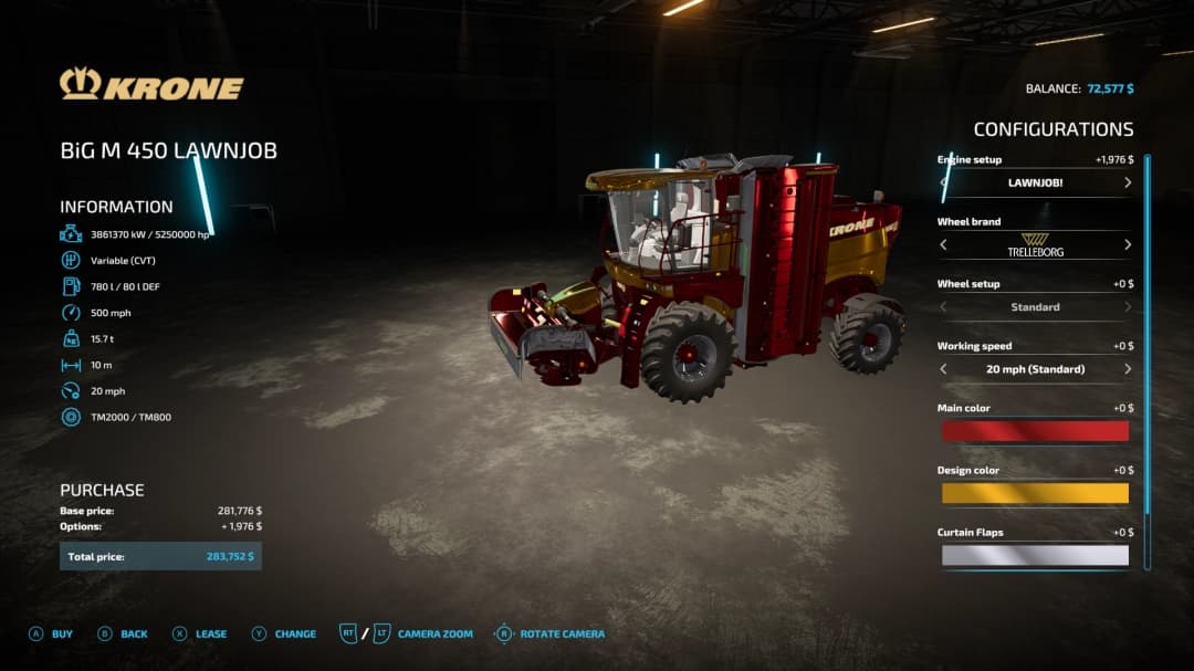 Krone Big M 450 LawnJob 3