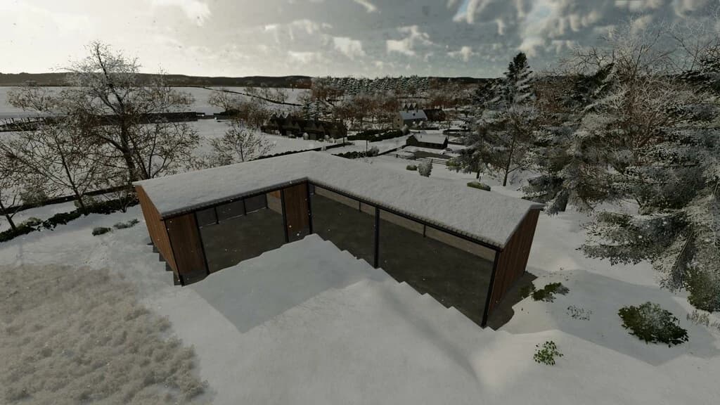L SHAPE VEHICLE SHED 3