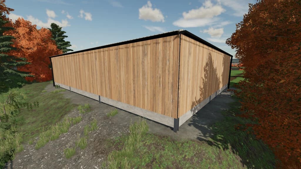L SHAPE VEHICLE SHED