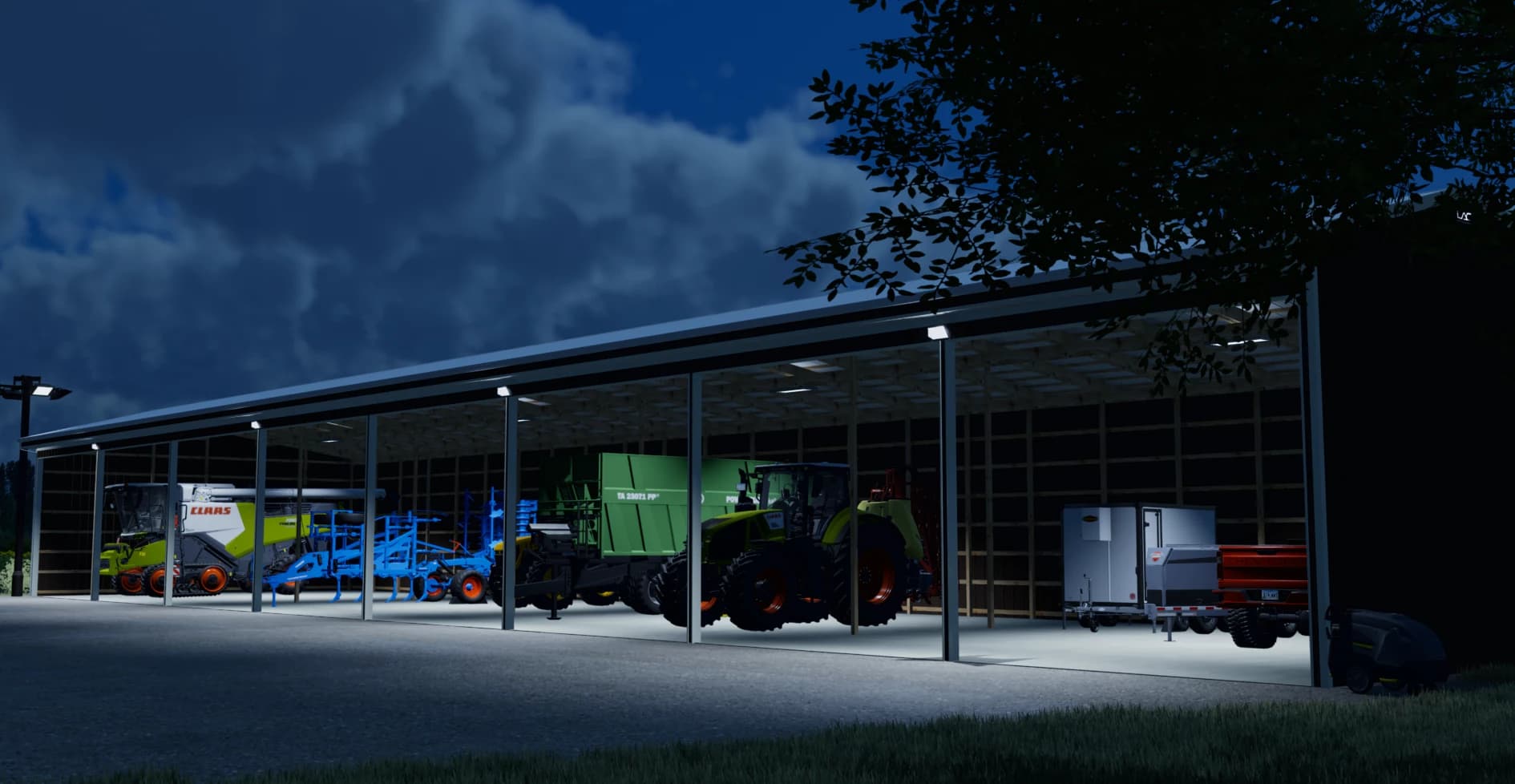 LAC IMPLEMENT SHEDS PACK 4