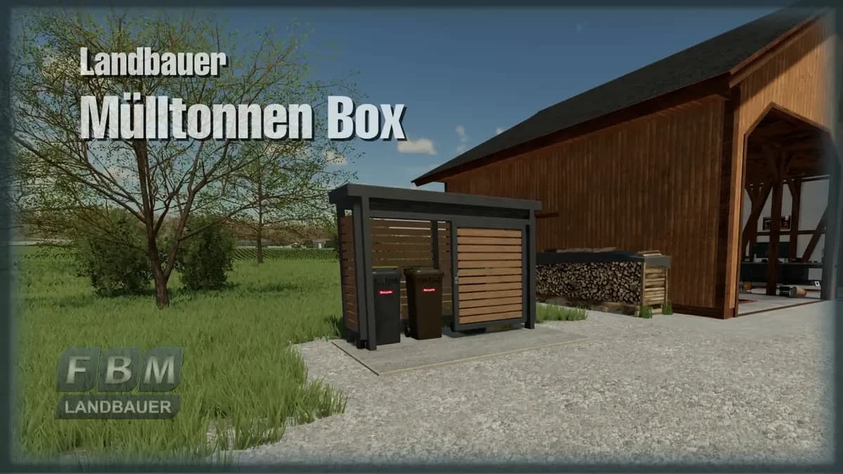 LANDBAUER GARBAGE CAN BOX 4