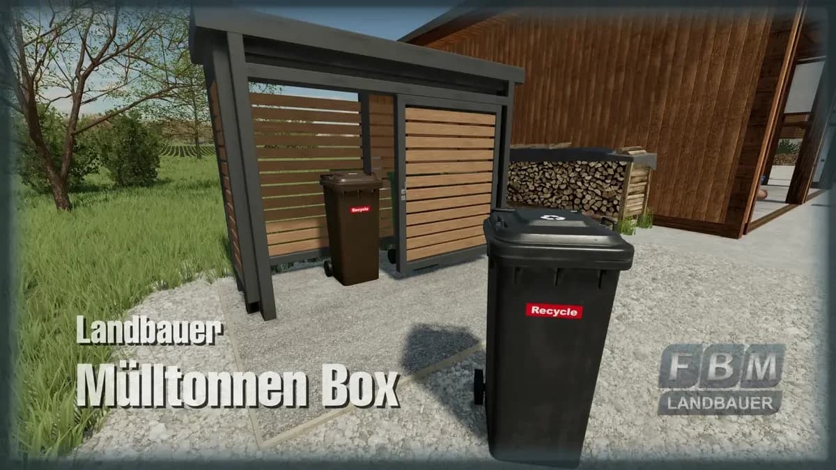LANDBAUER GARBAGE CAN BOX 3