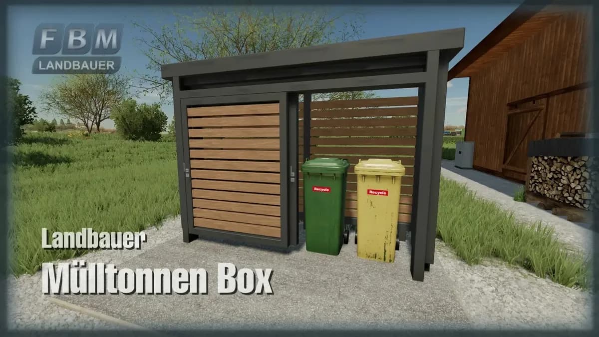LANDBAUER GARBAGE CAN BOX 2