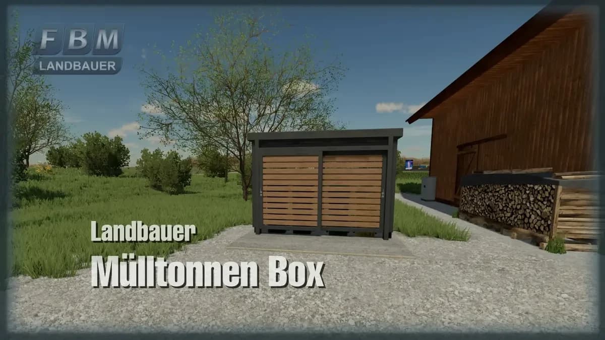 LANDBAUER GARBAGE CAN BOX