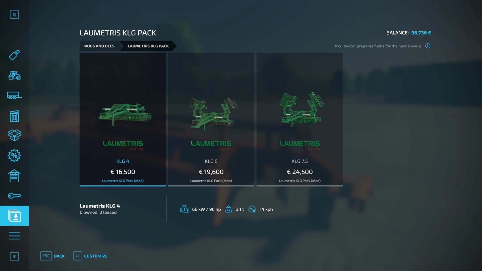 LAUMETRIS KLG4, KLG6, KLG7.5 PACK 3