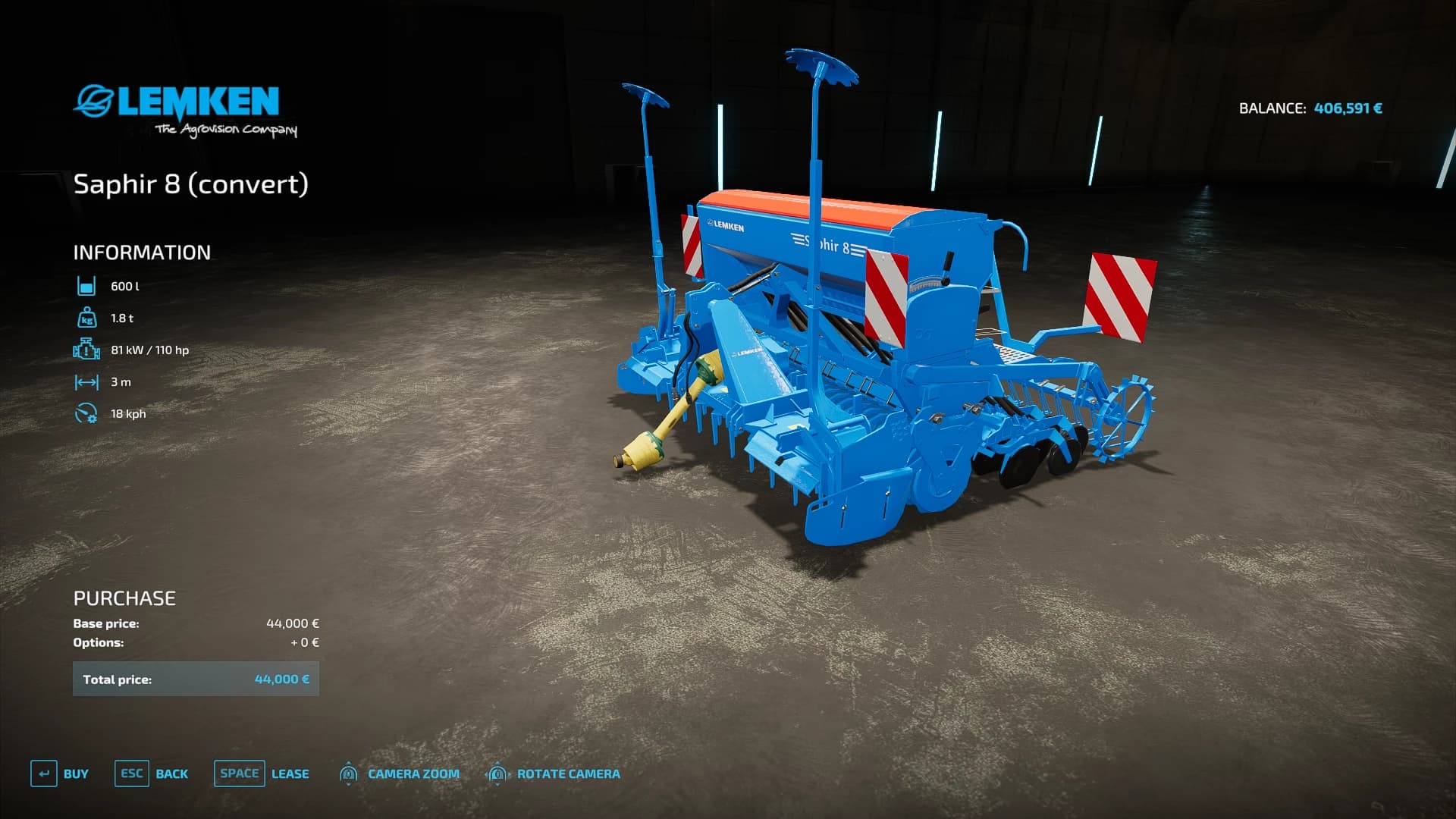 LEMKEN SAPHIR 8