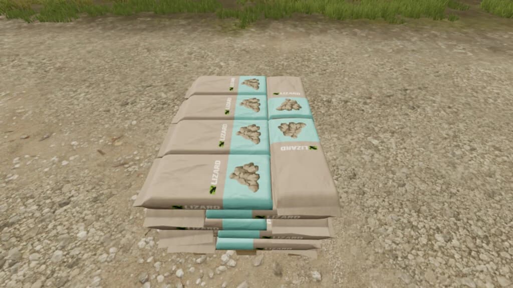 LIFTABLE PALLET WITH STONES 2